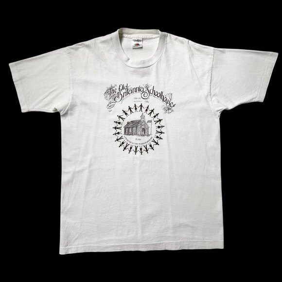 80s vintage The Old Britannia Schoolhouse t-shirt single stitch friends. - Picture 1 of 6